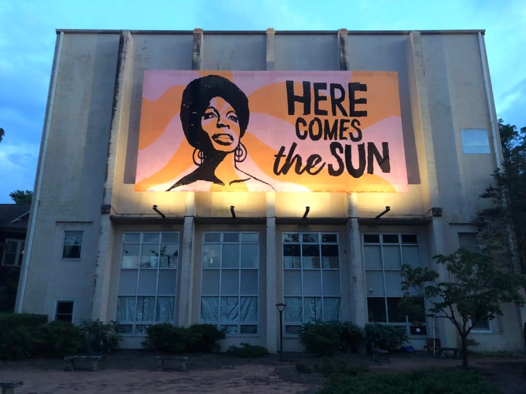 Nina Simone Crochet Mural - Crafting with Cat Hair