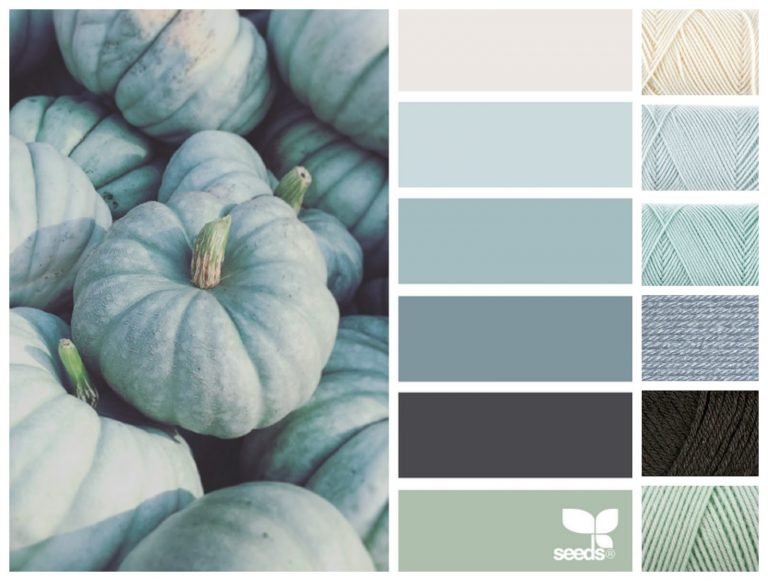 Yarn Palette | Fall Farmhouse Blue Pumpkins
